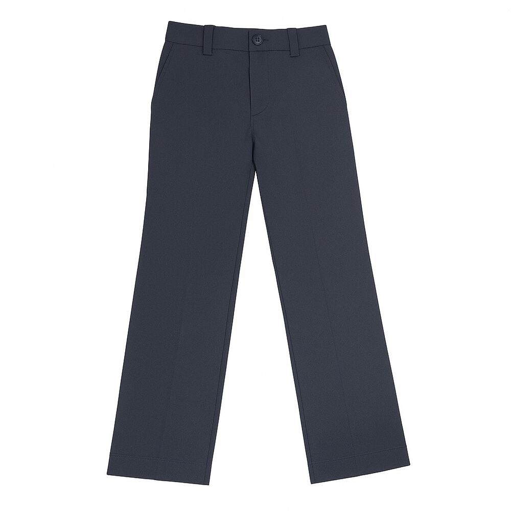 NEW DKNY Kids Boys Gray Straight Leg Chino Khaki Trousers Dress Pants Size 27 L